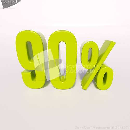 Image of Percentage sign, 90 percent