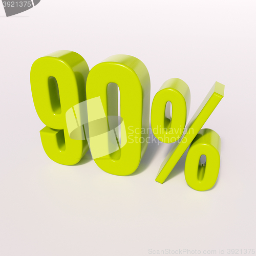 Image of Percentage sign, 90 percent