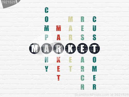Image of Marketing concept: Market in Crossword Puzzle