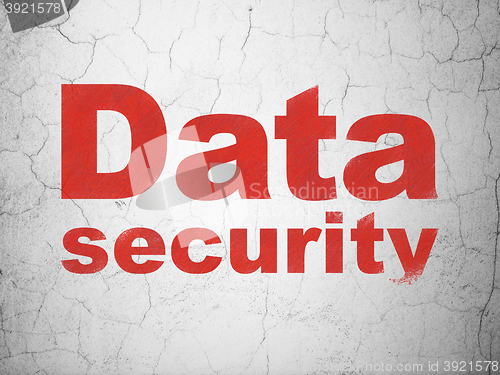Image of Protection concept: Data Security on wall background