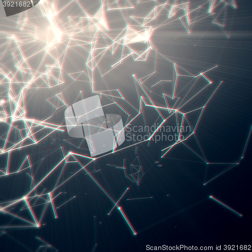 Image of Abstract network connection background