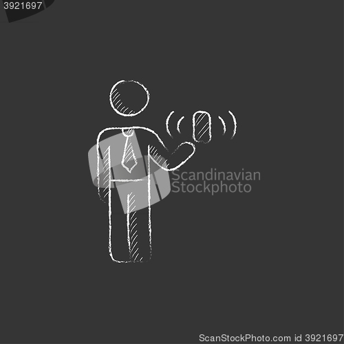 Image of Mobility. Drawn in chalk icon.