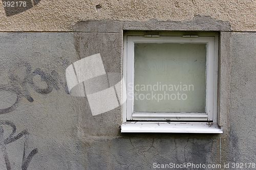 Image of Grungy concrete texture with window