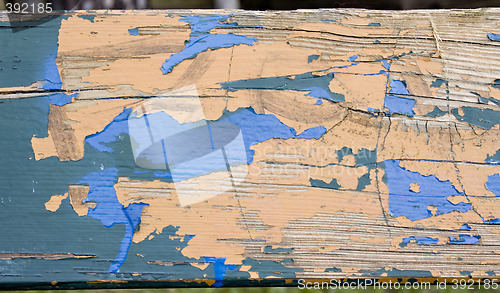Image of Grungy wood texture with paint flake