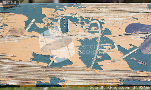 Image of Grungy wood texture with paint flake