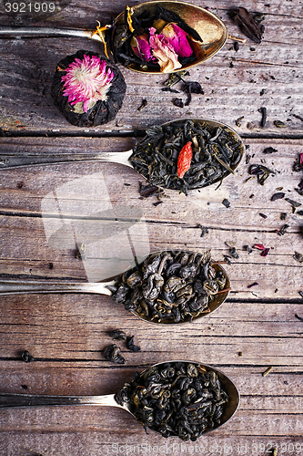 Image of Spoons with tea