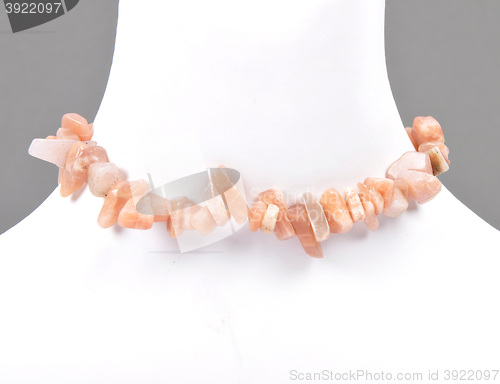 Image of Splintered moonstone chain on bust