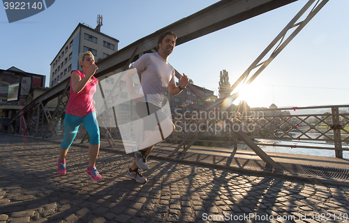 Image of couple jogging