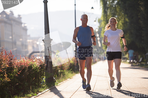 Image of couple jogging