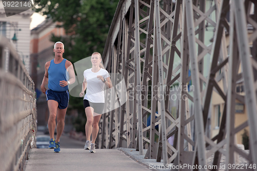 Image of couple jogging