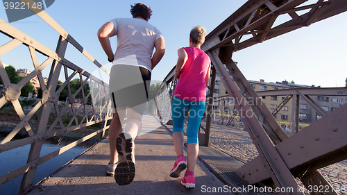 Image of couple jogging
