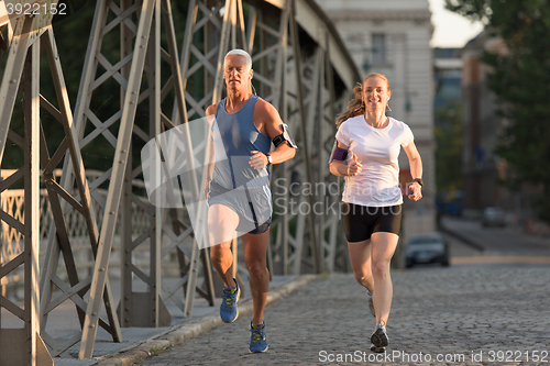 Image of couple jogging