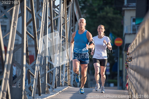 Image of couple jogging