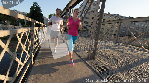 Image of couple jogging