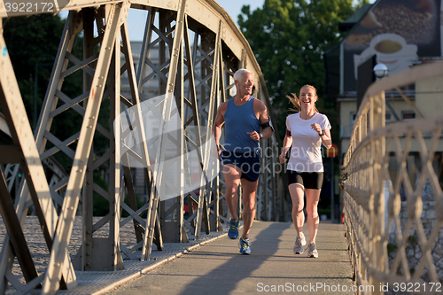 Image of couple jogging