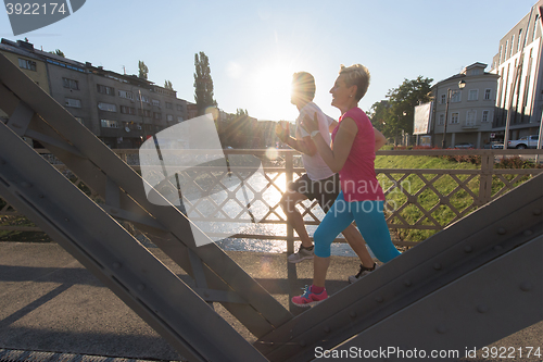 Image of couple jogging