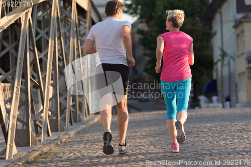 Image of couple jogging