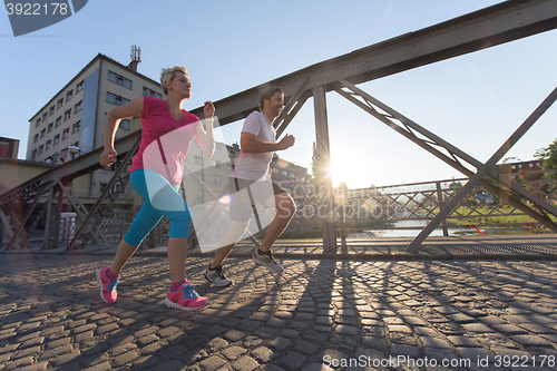 Image of couple jogging