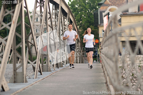 Image of couple jogging
