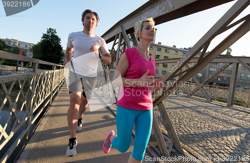 Image of couple jogging