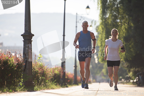 Image of couple jogging