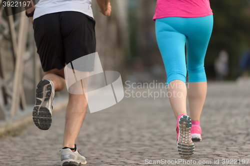 Image of couple jogging