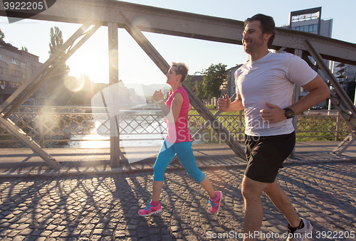 Image of couple jogging