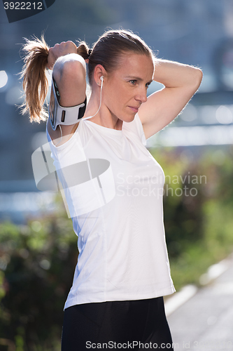 Image of jogging woman portrait