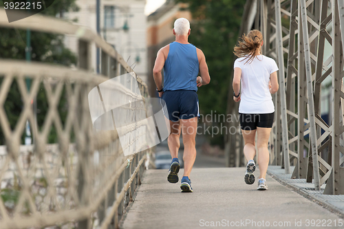 Image of couple jogging