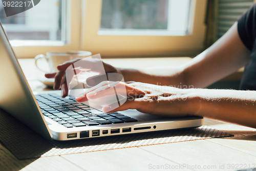 Image of girl working on computer