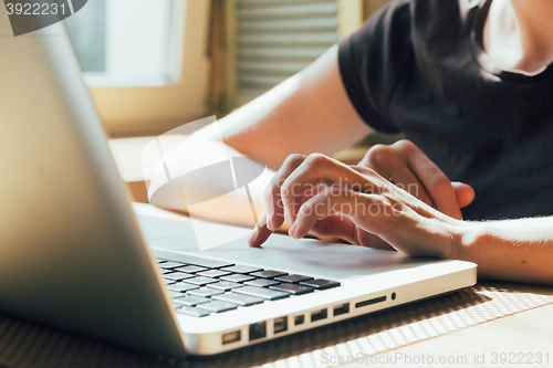 Image of girl working on computer