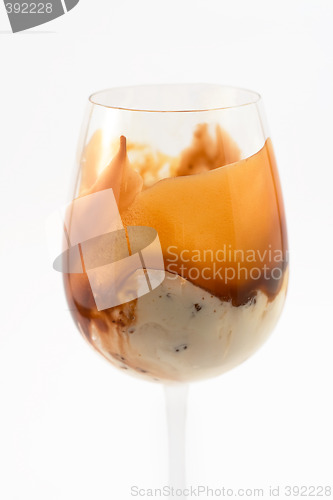 Image of ice cream in a tall glass