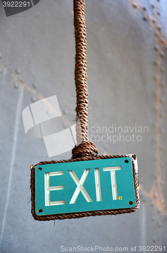 Image of Exit sign points the way out