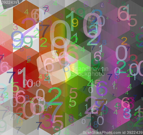 Image of numbers background