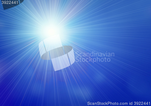 Image of streaming sunlight illustration