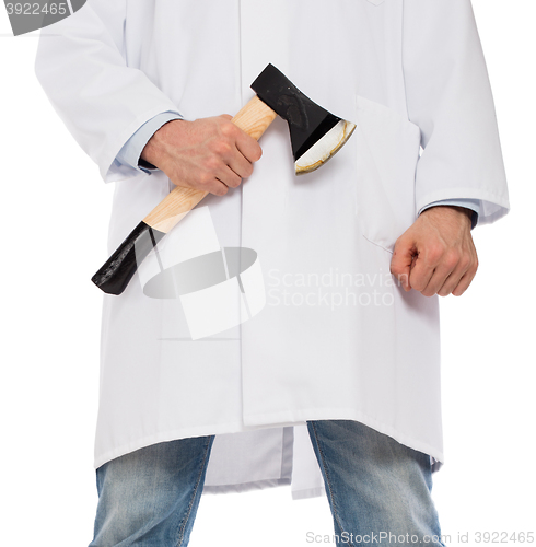 Image of Evil medic holding a small axe