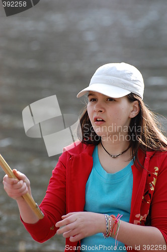 Image of Girl fishing