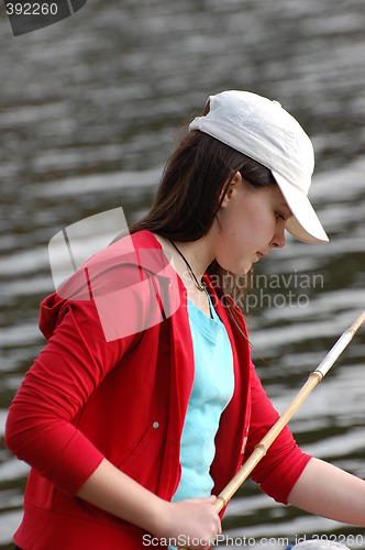 Image of Girl fishing
