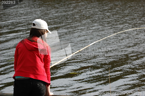 Image of Girl fishing