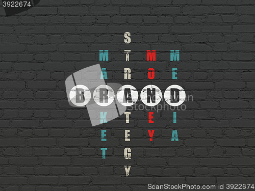 Image of Advertising concept: Brand in Crossword Puzzle