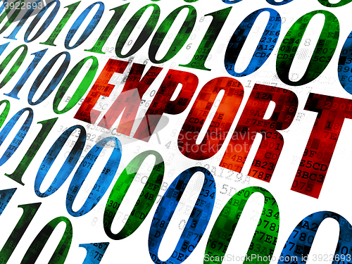 Image of Finance concept: Export on Digital background