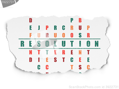 Image of Law concept: Resolution in Crossword Puzzle