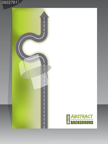 Image of Abstract brochure with arrow road