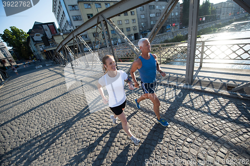 Image of couple jogging