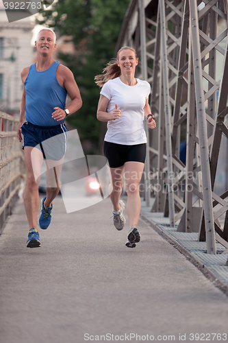 Image of couple jogging