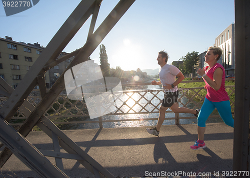 Image of couple jogging