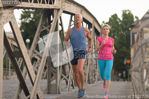 Image of couple jogging