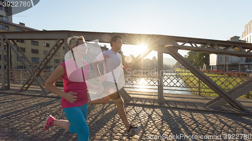 Image of couple jogging