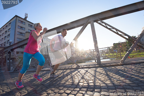 Image of couple jogging
