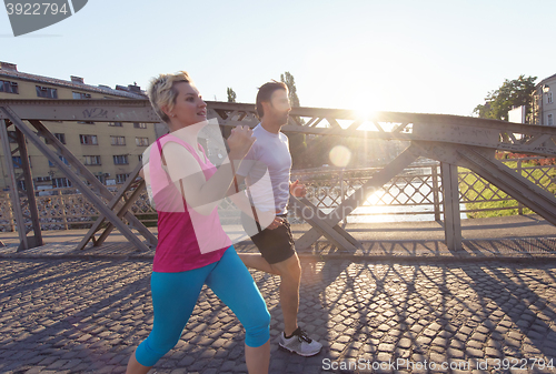 Image of couple jogging